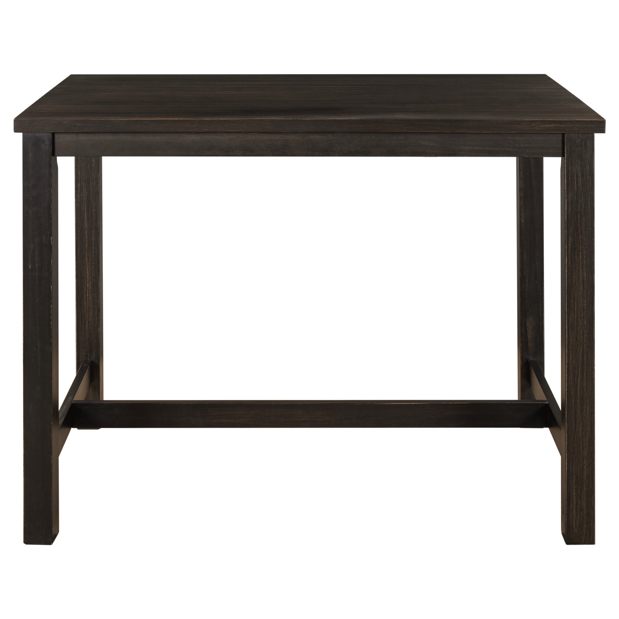 Espresso Rustic Wooden Counter Height Dining Table for Small Spaces