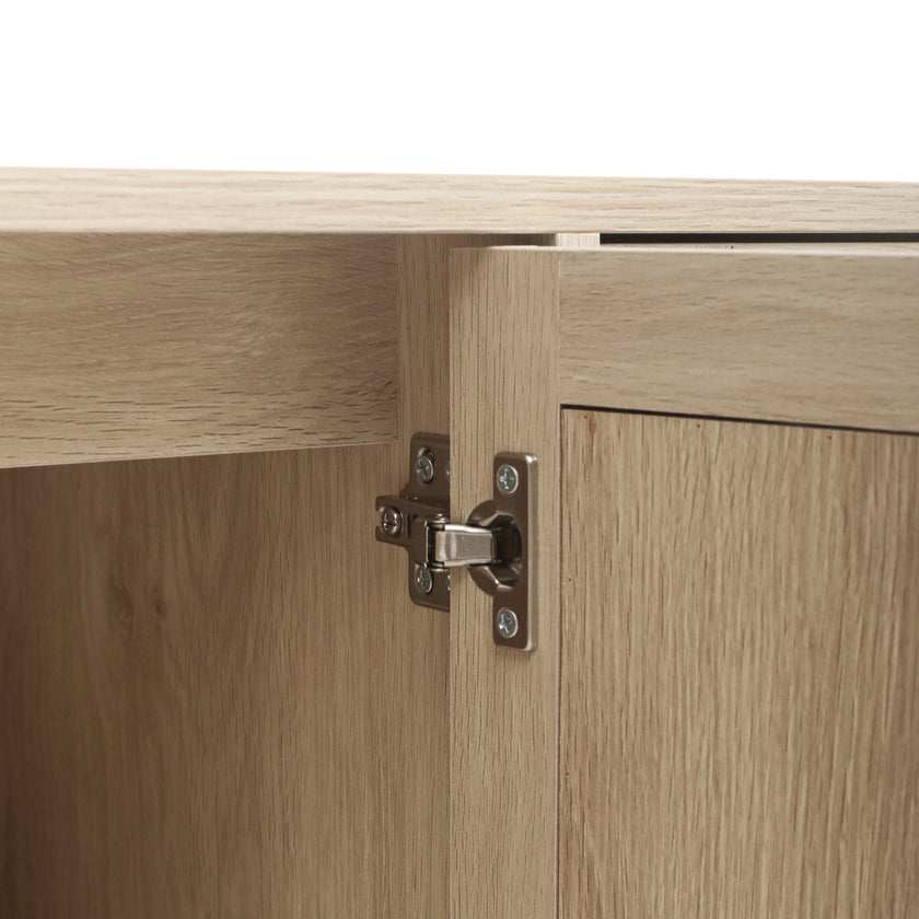 4 Door Accent Cabinet Sideboard Buffet Storage Cabinet with Adjustable Shelf for Entryway Living Room Bedroom