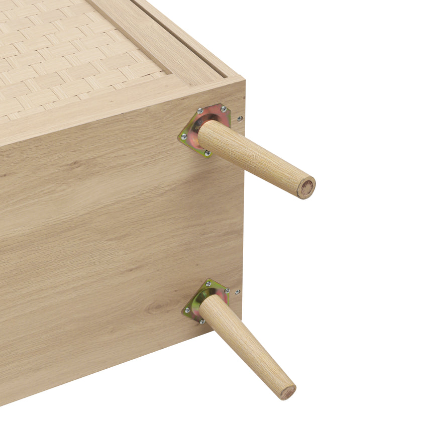 4 Door Accent Cabinet Sideboard Buffet Storage Cabinet with Adjustable Shelf for Entryway Living Room Bedroom