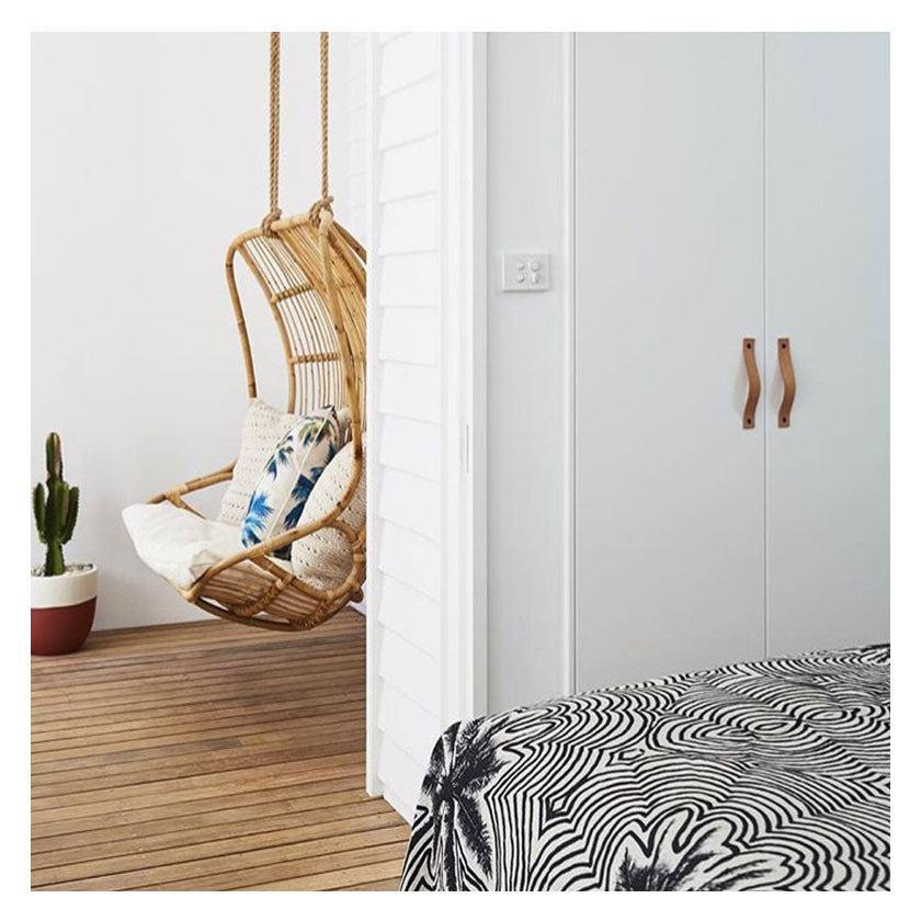 Cushion Cover-With Piping-Palm Trees Natural-60cm X 60cm