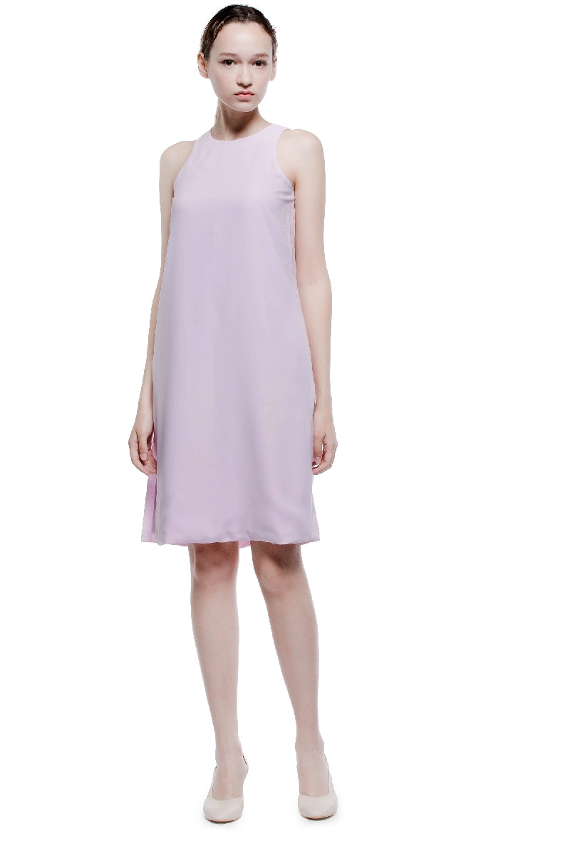 Round Neck Sleeveless Midi Dress