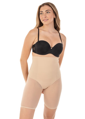 Extra Hi Waist Shaper With Targeted Double Front Panel for Smooth Shaping Nude