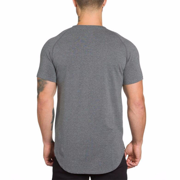 Men's Fitness Gym Cotton Workout Shirts - Custom Blank Sports Tee