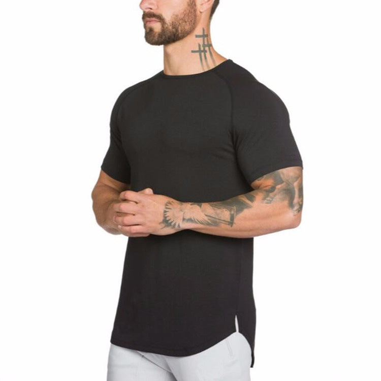 Men's Fitness Gym Cotton Workout Shirts - Custom Blank Sports Tee