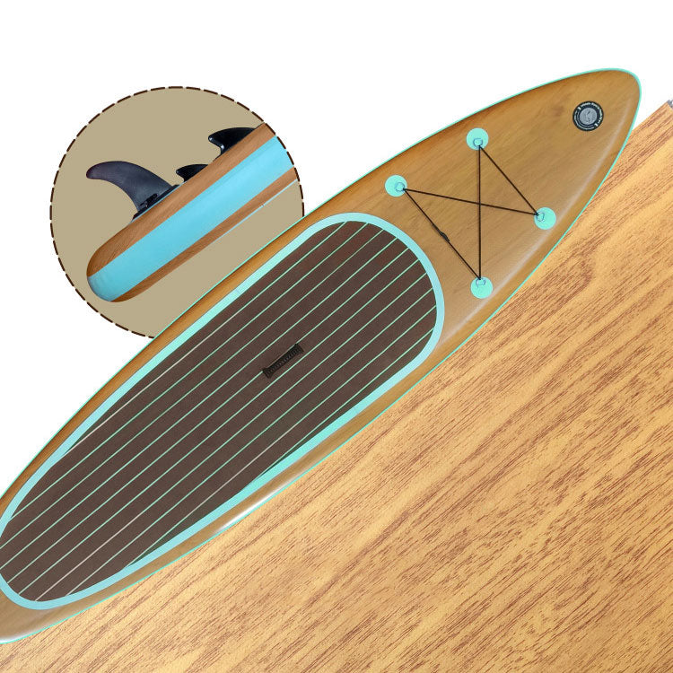 Stock Wood Print Inflatable Paddle Board