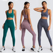 Sports Gym Yoga Wear Set 2 Pieces Seamless Breathable Yoga Set