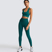 Sports Gym Yoga Wear Set 2 Pieces Seamless Breathable Yoga Set