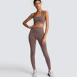 Sports Gym Yoga Wear Set 2 Pieces Seamless Breathable Yoga Set
