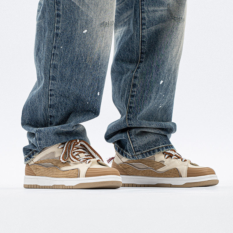 Maden Hot Sale Corduroy Men's Shoes Korean Style Sports Casual Shoes for Men