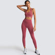 Sports Gym Yoga Wear Set 2 Pieces Seamless Breathable Yoga Set