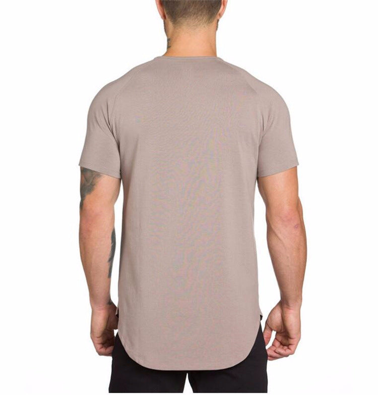 Men's Fitness Gym Cotton Workout Shirts - Custom Blank Sports Tee