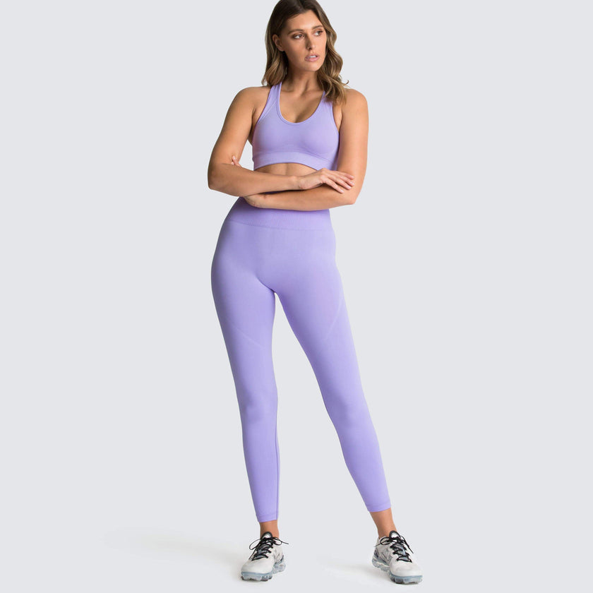 Sports Gym Yoga Wear Set 2 Pieces Seamless Breathable Yoga Set