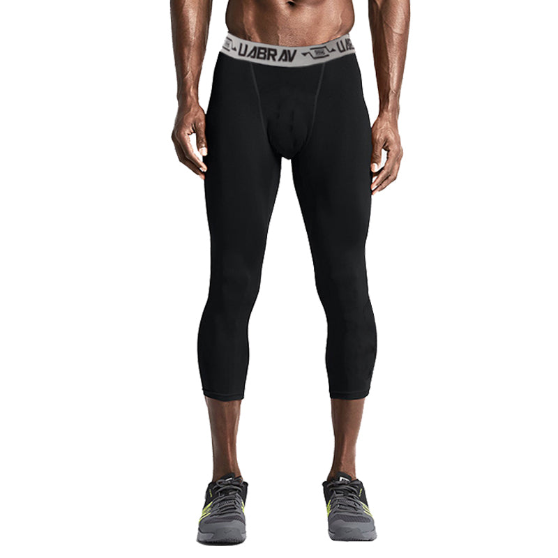 Custom Compression Men's Leggings Sport Fitness Nylon Joggers Sweatpants Spandex