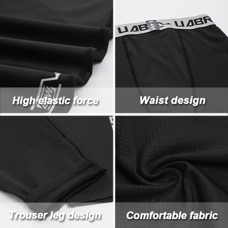 Custom Compression Men's Leggings Sport Fitness Nylon Joggers Sweatpants Spandex
