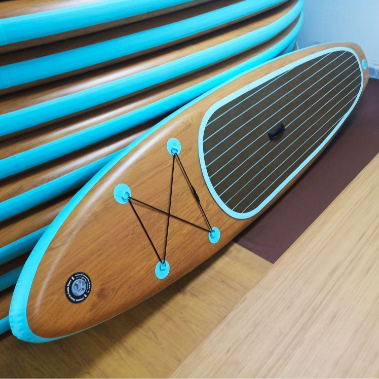 Stock Wood Print Inflatable Paddle Board