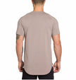 Men's Fitness Gym Cotton Workout Shirts - Custom Blank Sports Tee