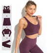 Sports Gym Yoga Wear Set 2 Pieces Seamless Breathable Yoga Set