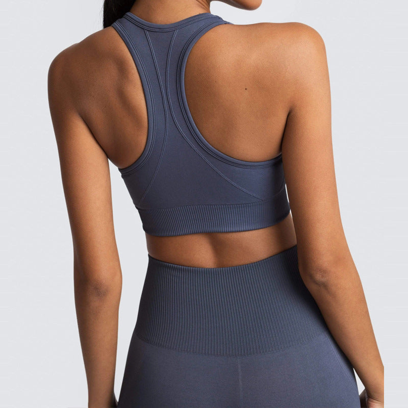 Sports Gym Yoga Wear Set 2 Pieces Seamless Breathable Yoga Set