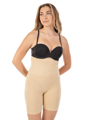 Hi Waist Shaper With Extra Long Boy Leg Nude