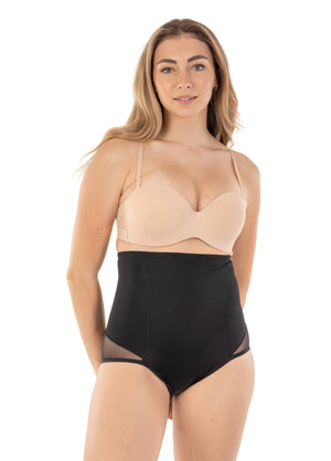 Hi Waist Shaper With Targeted Double Front Panel for Smooth Shaping Black