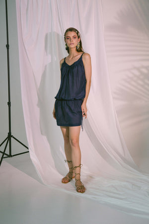 Ludus Beach Dress in Navy