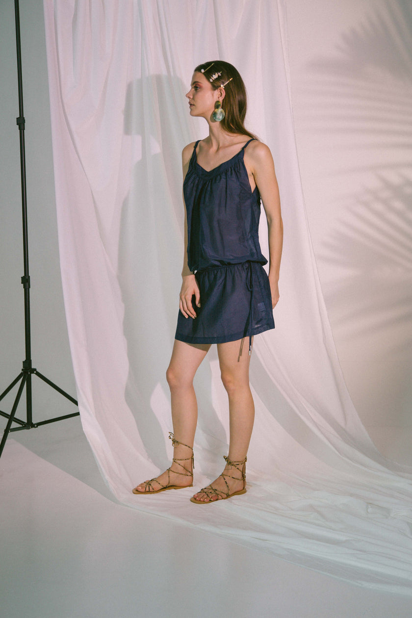Ludus Beach Dress in Navy