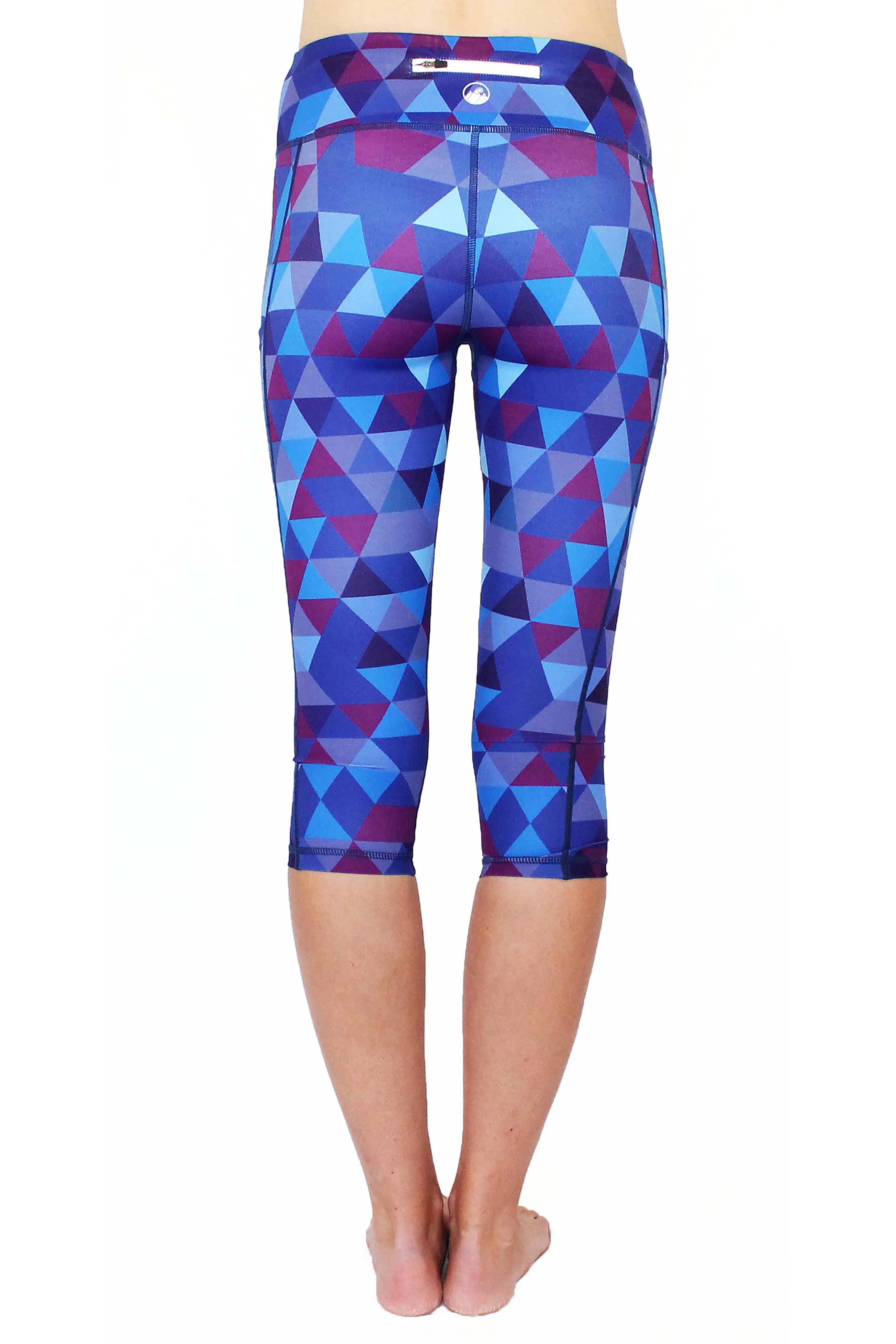 Purple Pixel - Large Pocket Capri