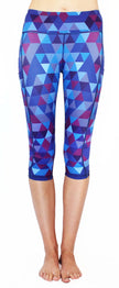 Purple Pixel - Large Pocket Capri