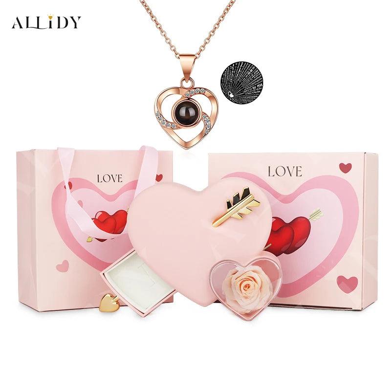 Romantic Heart-Piercing Rose Jewelry Box – A Timeless Valentine’s Keepsake