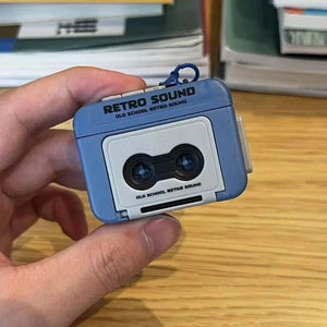 Mini Retro Tape Recorder Keychain – Vintage Vibes on the Go!
