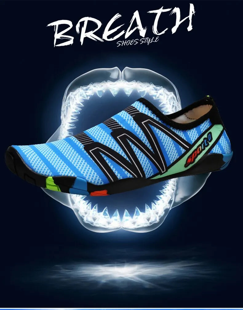 Feslisho Quick Drying Beach Water Shoes Unisex Swimming Aqua Slippers Barefoot Surfing Upstream Sneakers Light Seaside