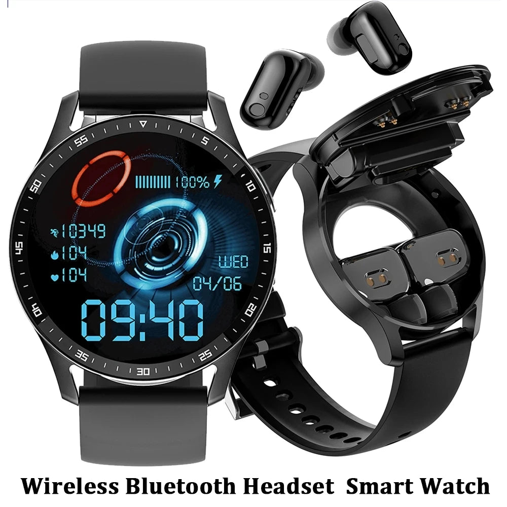 Smart watch with earbuds