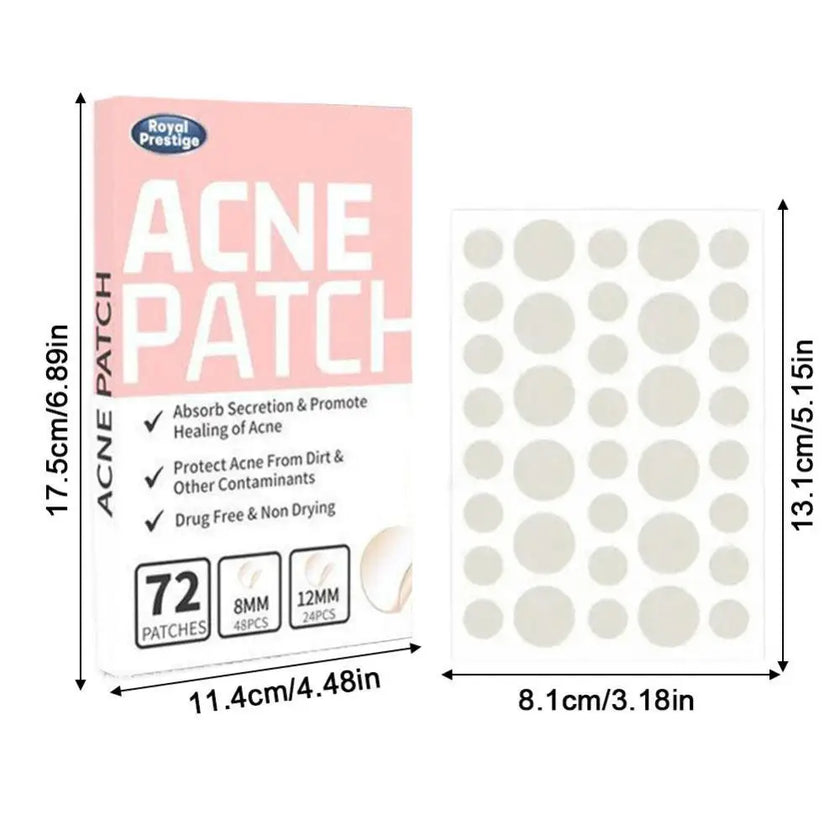 ClearSkin Hydrocolloid Acne Patches – Invisible & Healing