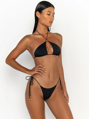 Push-Up Bikini Set: Solid Color Swimsuit, Sexy Beachwear