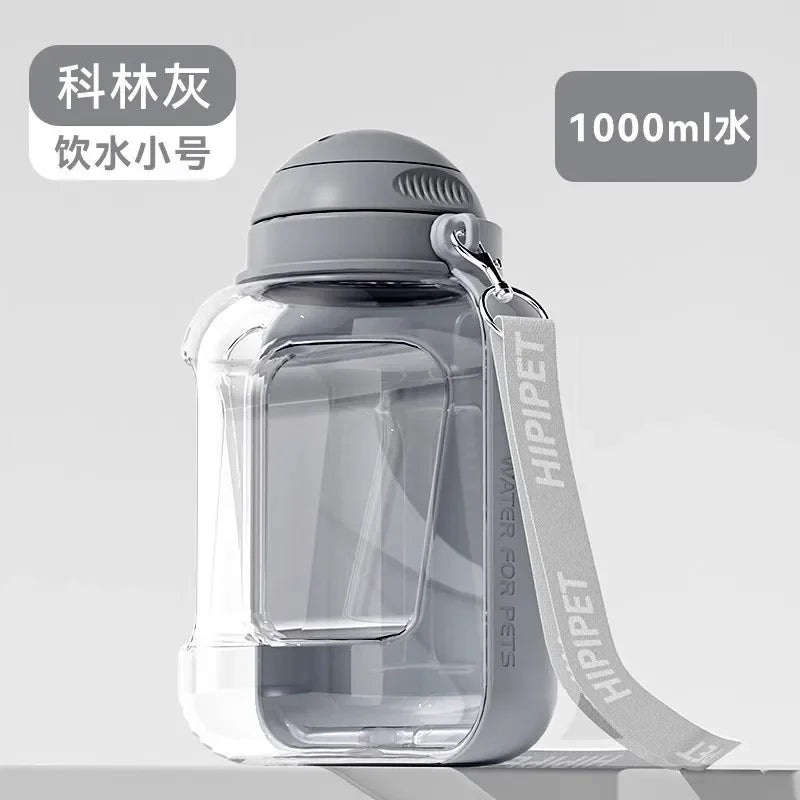 PawHydrate: Portable Pet Water & Food Bottle