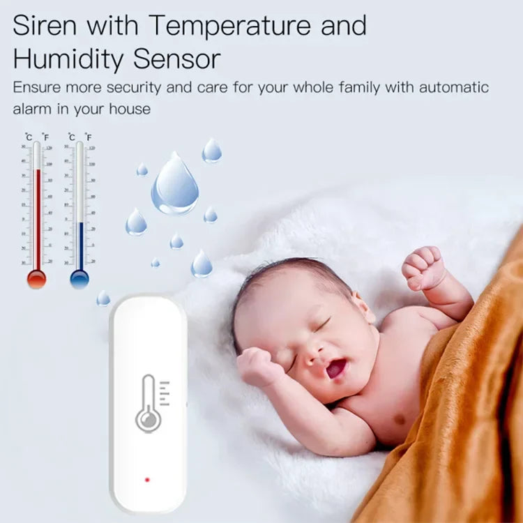 Wifi Temperature And Humidity Sensor Indoor Thermometer For Kids Room or Home Office
