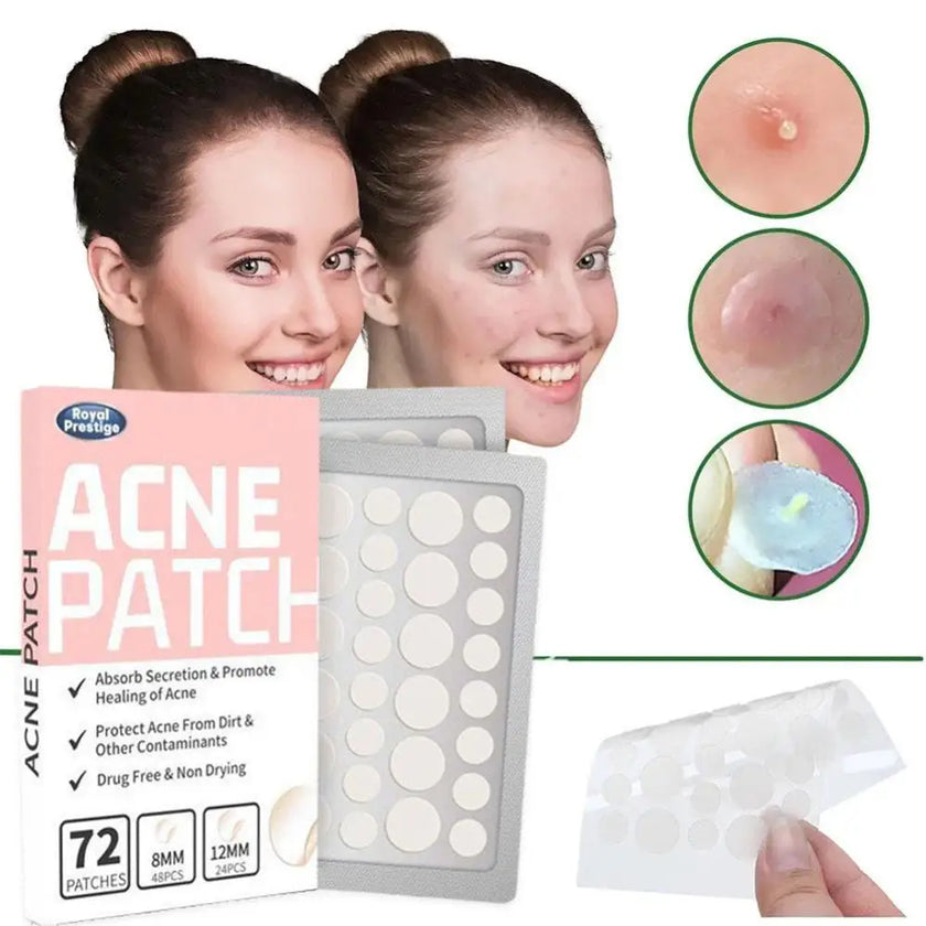 ClearSkin Hydrocolloid Acne Patches – Invisible & Healing