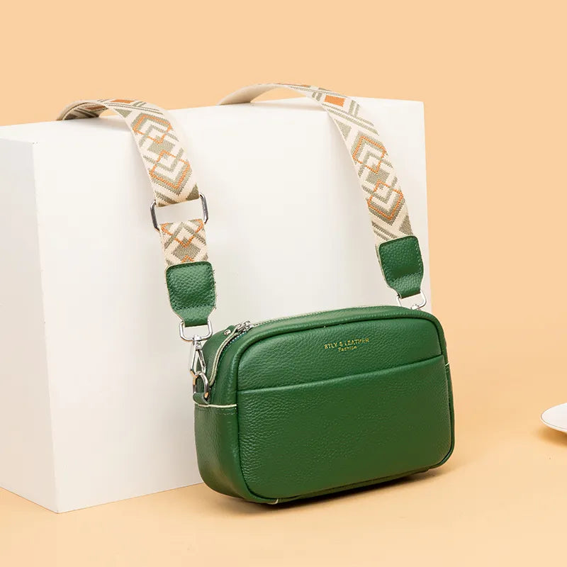 Vintage Cowhide Crossbody Bag