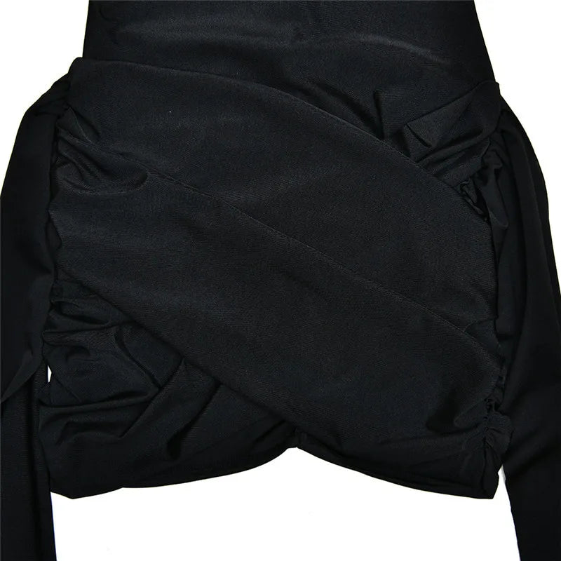 Turtleneck Sleeveless  Mini Dress