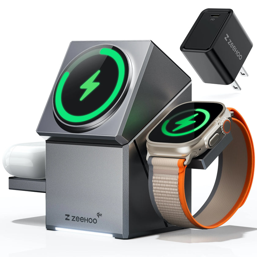 3-in-1 Magnetic Wireless Charging Station