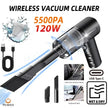 Wireless Vacuum Cleaner Dual Use for Home and Car 120W High Power Powerful Vacuum Cleaner Black PCMOS 1PC