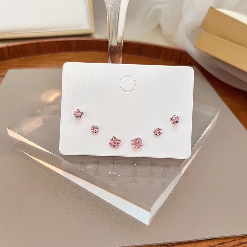 S925 Silver Mini Stud Earrings Set – Elegant, Simple & Cute Jewelry for Women & Girls™