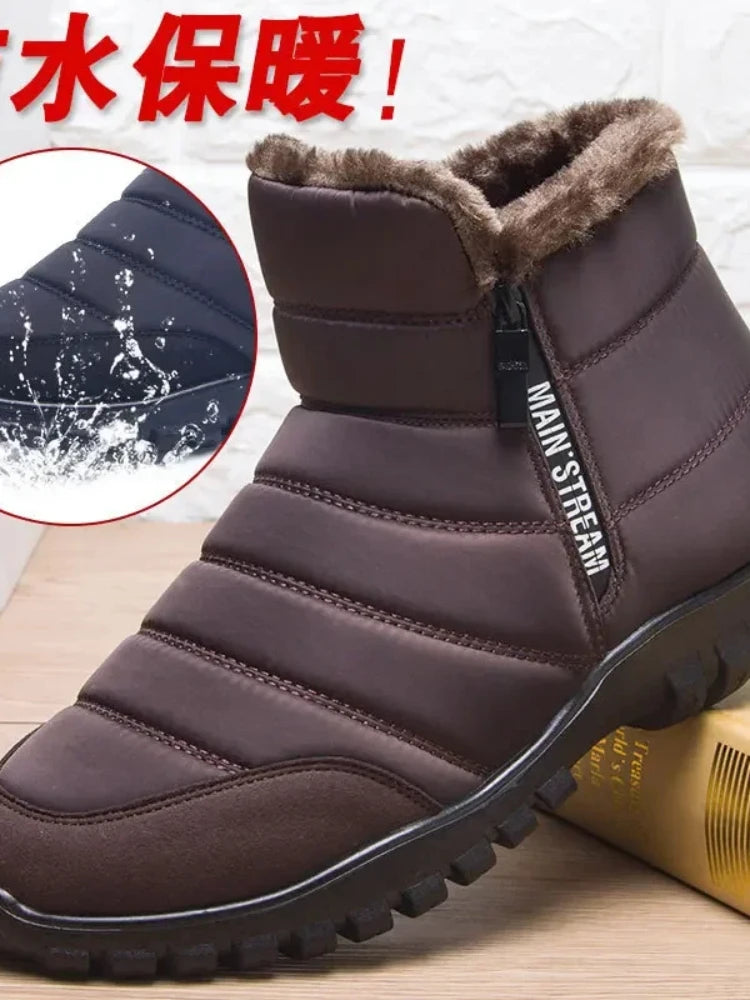 SnowSafe Zip Boots – Waterproof Warmth in Every Step