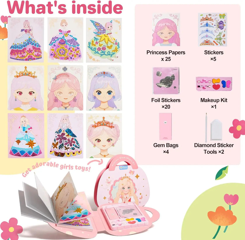 Sparkle & Dream: Princess 3-in-1 Dress-Up Set for Magical Makeovers