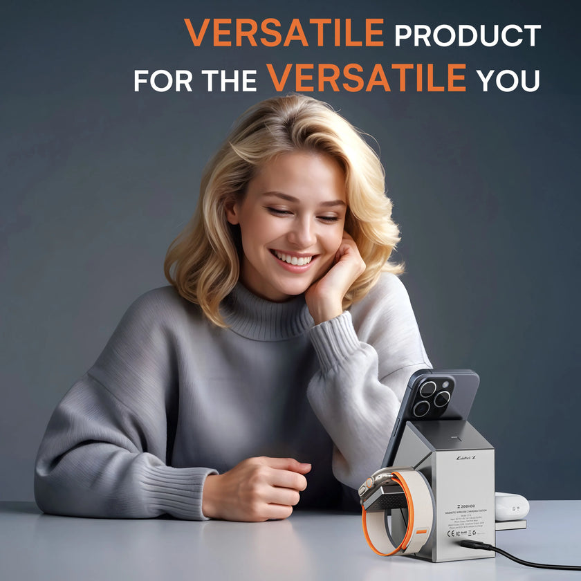 3-in-1 Magnetic Wireless Charging Station