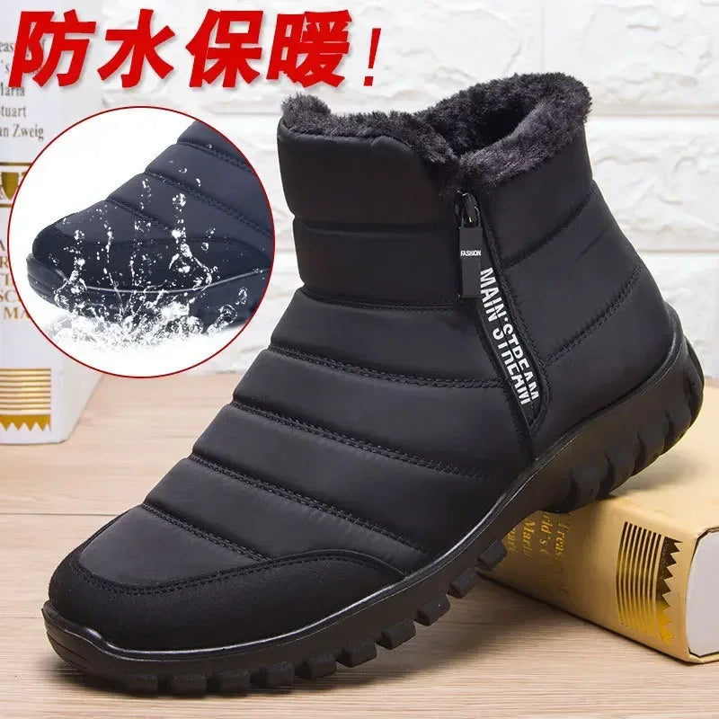 SnowSafe Zip Boots – Waterproof Warmth in Every Step
