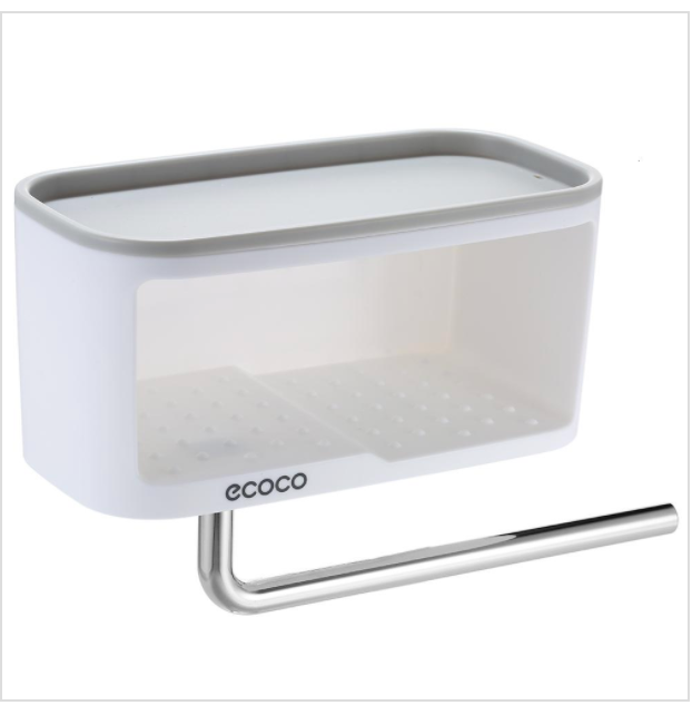 Ecoco Wall Mounted Towel and Soap Shelf
