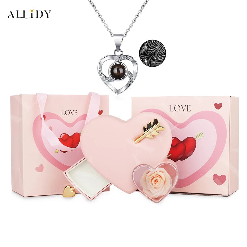 Romantic Heart-Piercing Rose Jewelry Box – A Timeless Valentine’s Keepsake