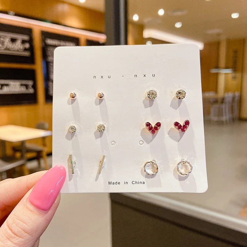 S925 Silver Mini Stud Earrings Set – Elegant, Simple & Cute Jewelry for Women & Girls™