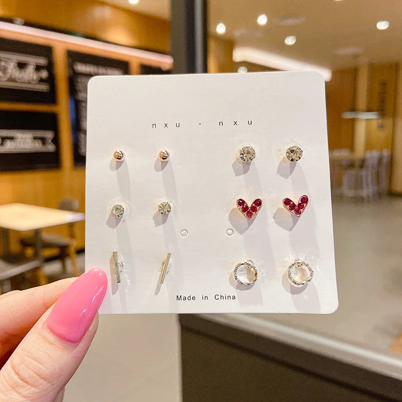 S925 Silver Mini Stud Earrings Set – Elegant, Simple & Cute Jewelry for Women & Girls™